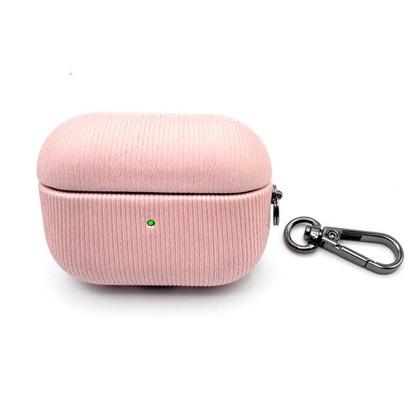 NWT Pink Striped Textured Silicone Case for Apple AirPods Pro 2 - Picture 2 of 5